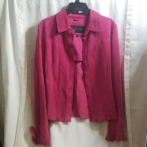 Pink Suede Jacket SAGUARO SZ. XL
